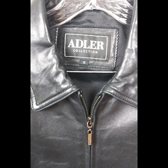 Adler Collection Lamb Skin Jacket Black Size Small - Picture 2 of 7